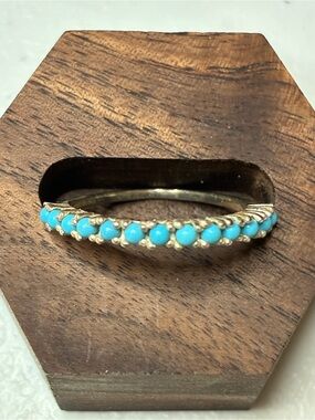 Silpada Sterling silver Ring with Turquoise Beads 9